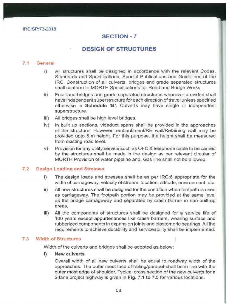 IRC SP-73 2018-pg Crash Barrier | PDF