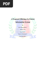 A Proposed Offering of A Patient Information System