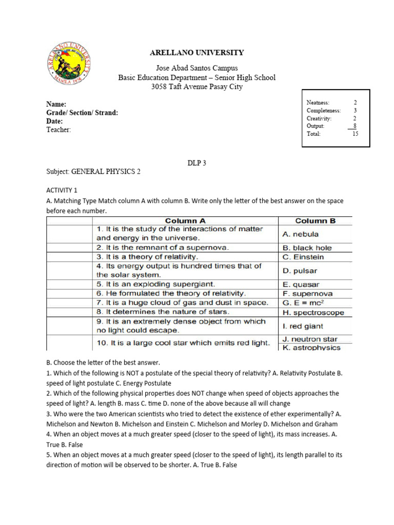 Dlp3 Pdf Special Relativity Luminiferous Aether