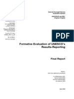 Formative Evaluation of UNESCO's: Results-Reporting