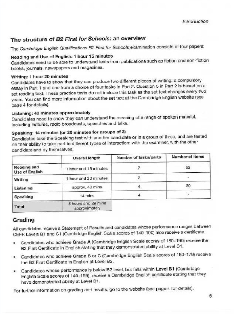 B2 first for schools 4 with answers 6 pdf