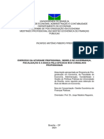 Exercício Da Atividade Profissional: Modelo de Governança, Fiscalização E A Busca Pela Eficácia Nos Conselhos Profissionais