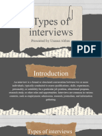 English Presentation ...Types of Interviews FINAL