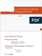 Unit 1 EM Electrical Conduction