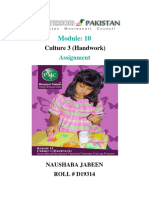 Module 10 Assignments Naushaba Jabeen D19314