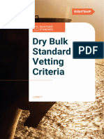 Dry Bulk Standard Vessel Vetting Baseline Criteria External