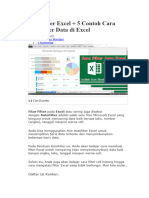 AutoFilter Excel + 5 Contoh Cara Memfilter Data Di Excel