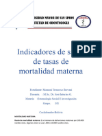 Tasas de Mortalidad