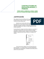 Constructivismo en Educacion Infantil y Primaria