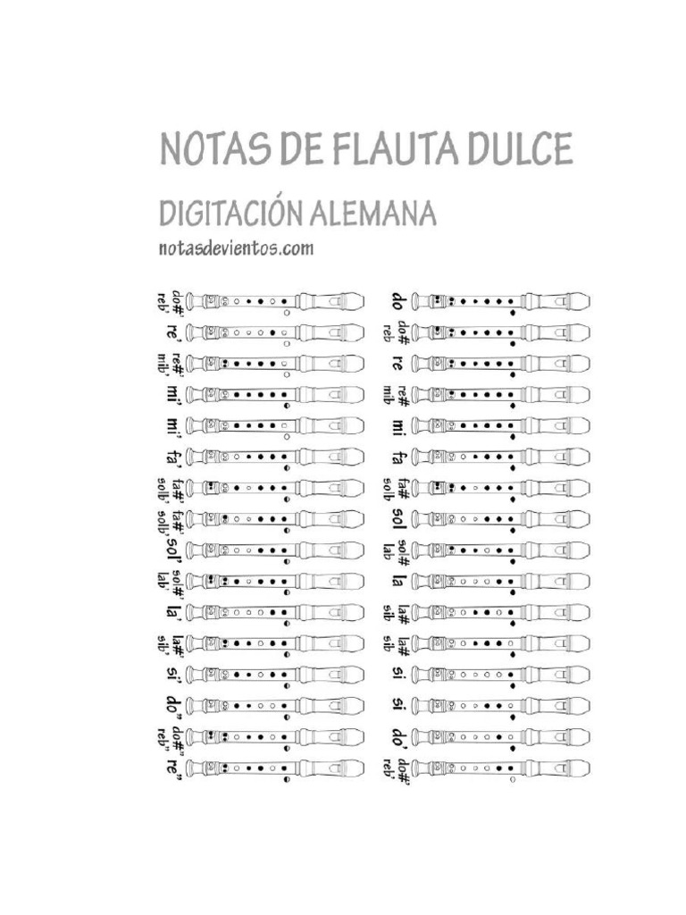 Notas Flauta | PDF