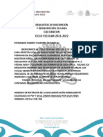 Requisitos de Inscripción y Reinscripción en Linea 2021-2022