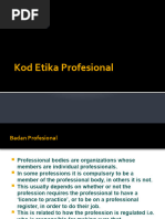 Kuliah 3 Badan Profesional Dan Kod Etika