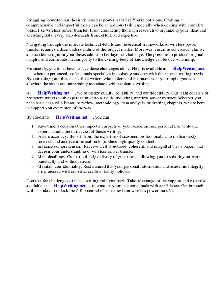 Thesis Help Wireless Power Transfer Pdf Inductor Transformer