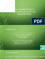 Accesibilidad y Discapacidad en El Transporte