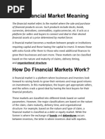 Functions and Importance of Financial Market