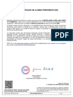 Certificado de Alumno Preferente 2022: WWW - Mime.mineduc - CL