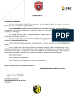 Comunicado LPBFS