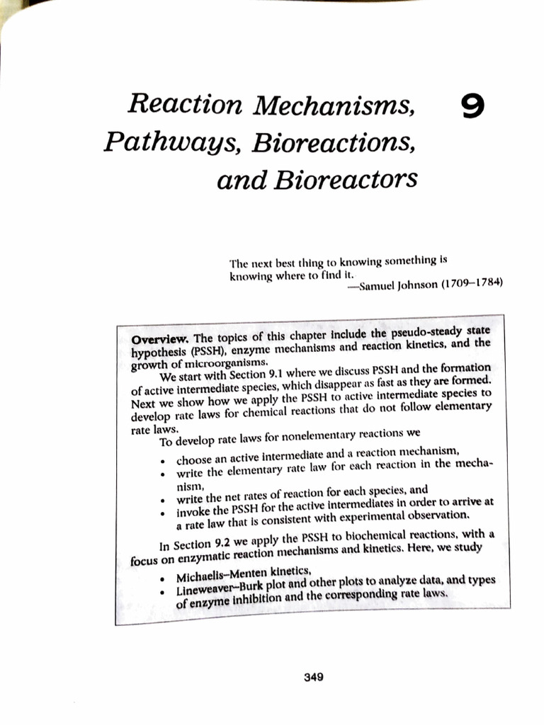 Pssh Pdf Enzyme Kinetics Chemical Reactions