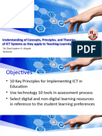 Lesson 1 Understanding of Concepts, Principles, and Theories of ICT Systems As They Apply To Teaching-Learning