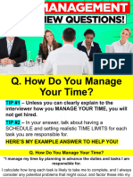 Time Management Interview Questions Bomnus Tracked