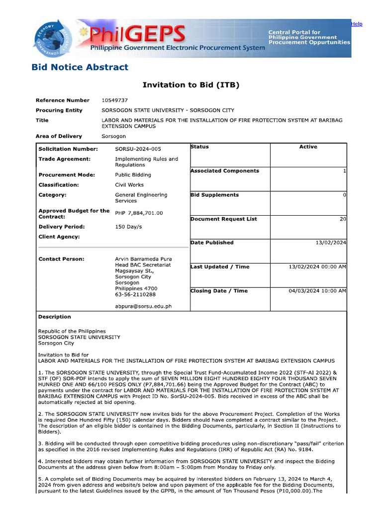 Philgeps | PDF