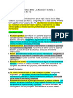 Analizar El Texto "Política Entre Las Naciones" de Hans J. Morgenthau Desde La Pagina 9 Hasta La 7