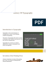 History of Typography