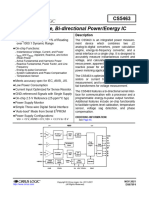Single Phase, Bi-Directional Power/Energy IC: Features Description