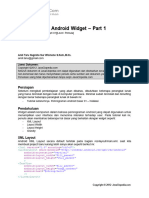 Pemrograman Android Widget 01 Basic
