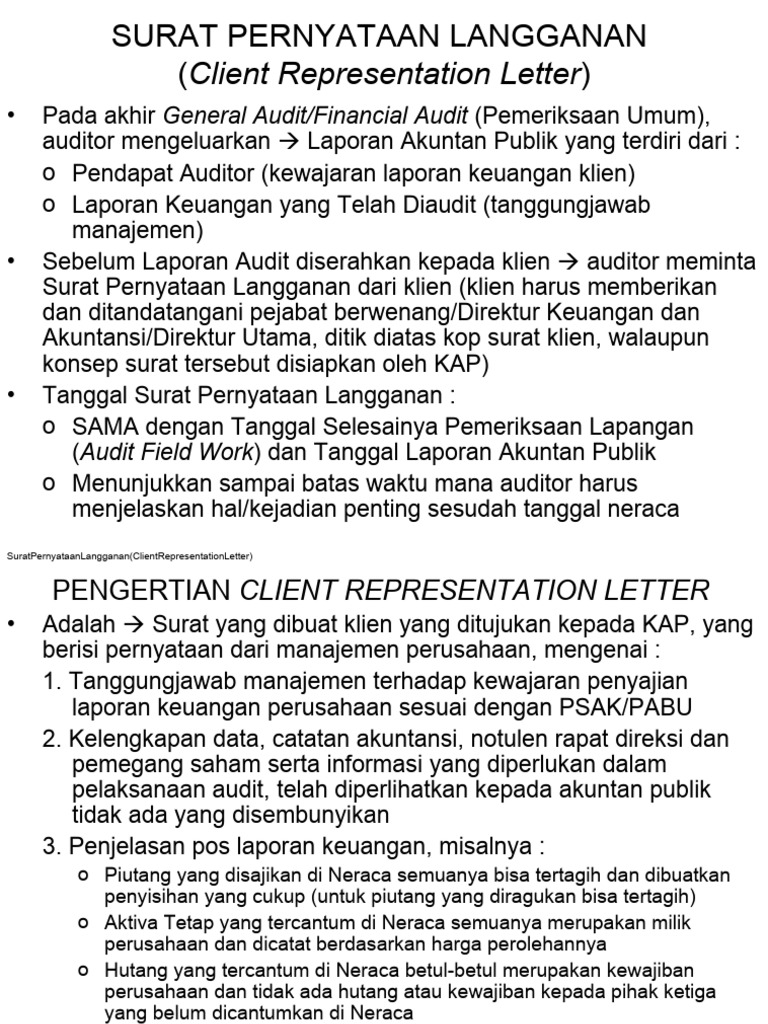 14 Client Representation Letter | PDF