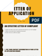 Letter of Application