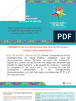 Normatividad y Vigilancia de La Calidad Del Agua - Instituto Departamental de Salud