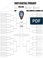 2024 NCAA Women's Blank Bracket