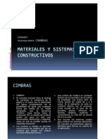 Materiales y Sistemas Constructivos Cimbras