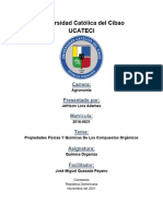 Lab. Química Organiza - Propiedades Físicas y Quimicas de Lso Compuestos Orgánicos