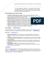 Maths PHD Thesis PDF