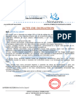 Acte de Donation