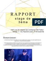 Rapport de Stage de 3ème