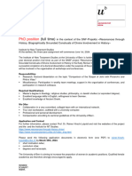 Job Listing - Doctoral Position - University of Bern