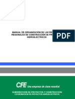 Manual de Organizacion de Las Residencias Regionales de Construccion de Proyectos Hidroelectricos