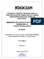 Cárcel Bellavista - Pabellón N°4 Bloque I - Memorias de Cálculo Rev 3