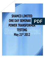 Shamco Megger Tests