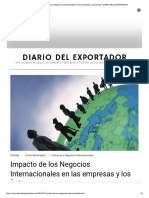 Impacto de los Negocios Internacionales en las empresas y los países _ DIARIO DEL EXPORTADOR