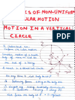 Motion Along A Vertical Circle