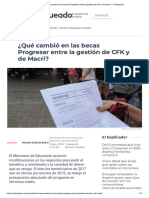 ¿Qué Cambió en Las Becas Progresar Entre La Gestión de CFK y de Macri - Chequeado