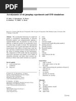 Aerodynamics of Ski Jumping Experiments