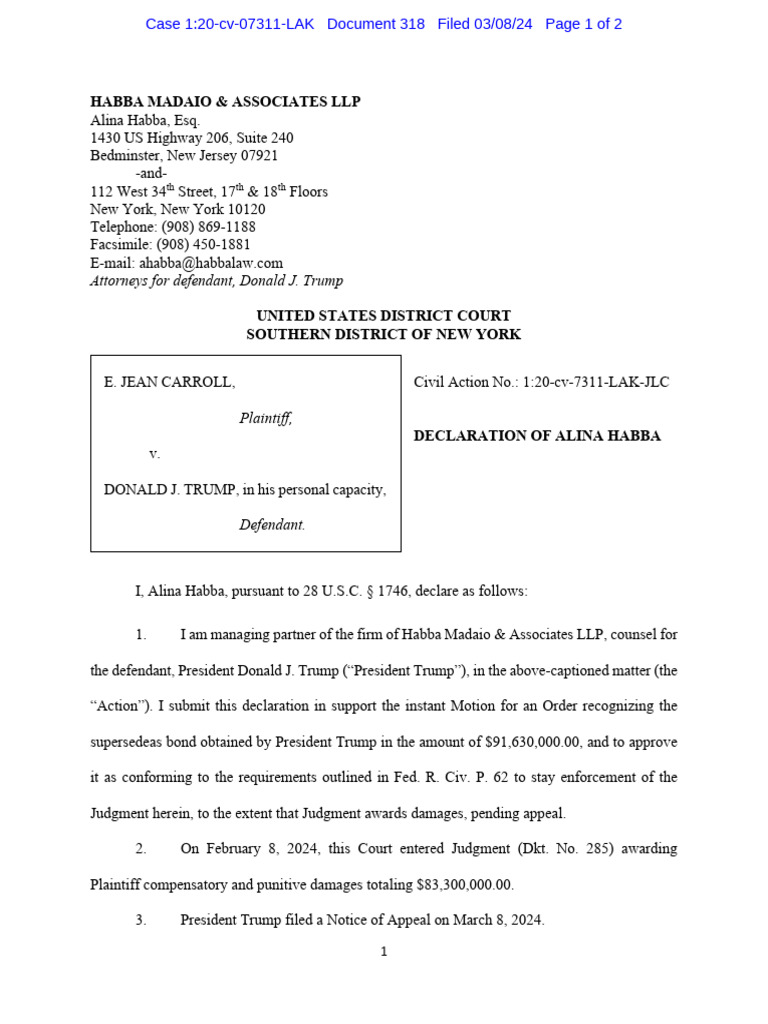declaration-of-alina-habba-carroll-v-trump-no-1-20-cv-07311-lak
