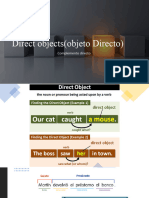 Direct Objects Indirect Objects