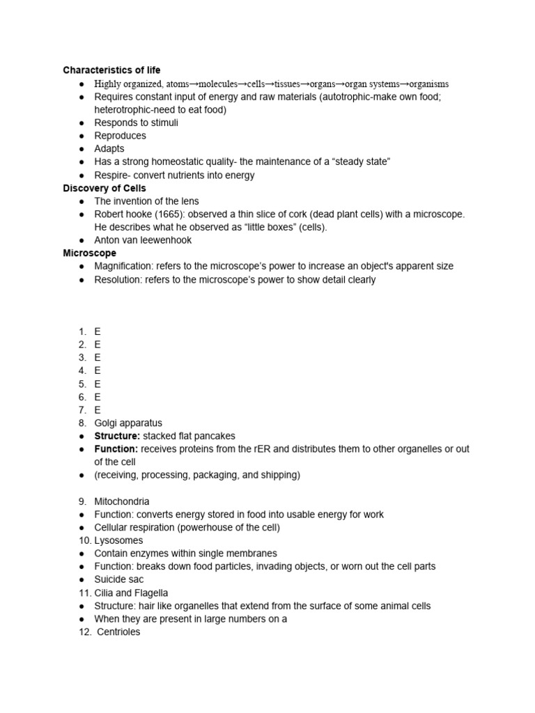 Bio Notes | PDF