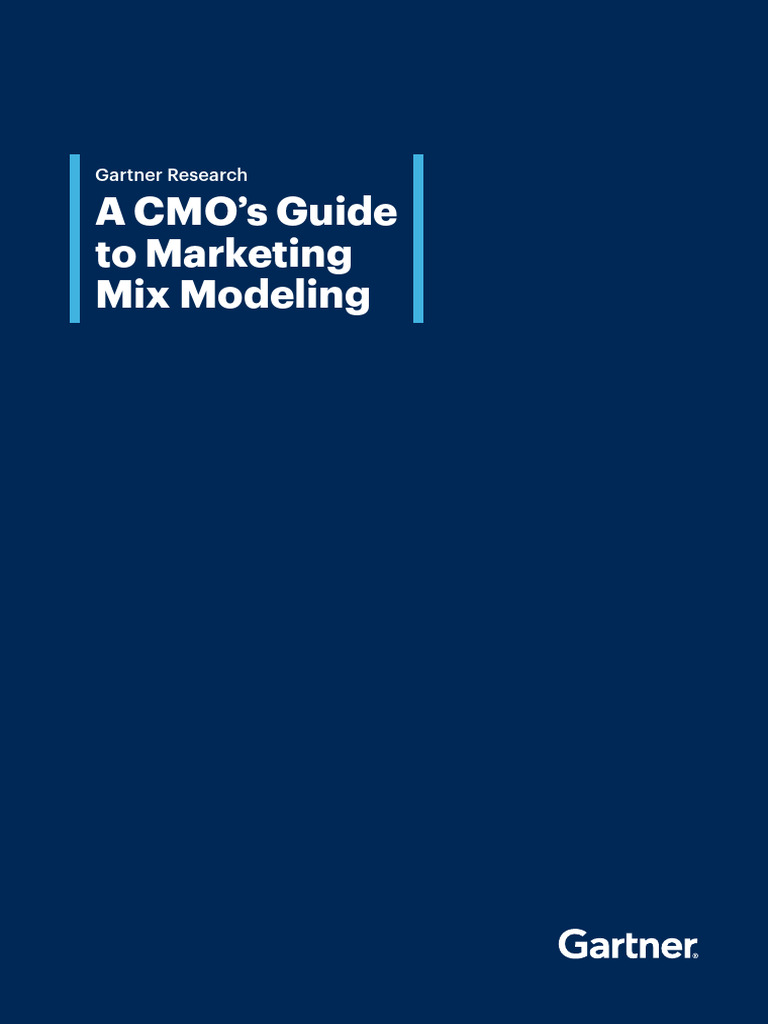 Cmos Guide To Marketing Mix Modeling | PDF | Marketing | Analytics